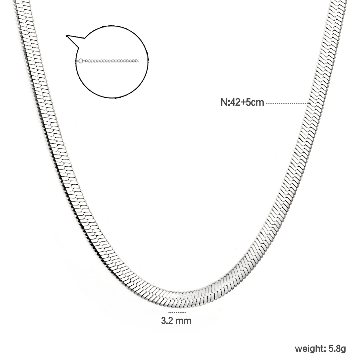Collar Cadena Italiana en Acero | Bañado en Oro 18K