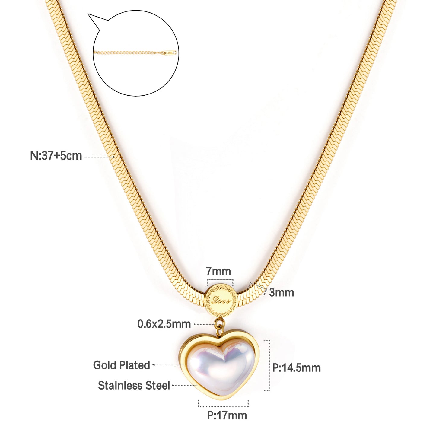 Collar Amor de Perla | Bañado en Oro 18K