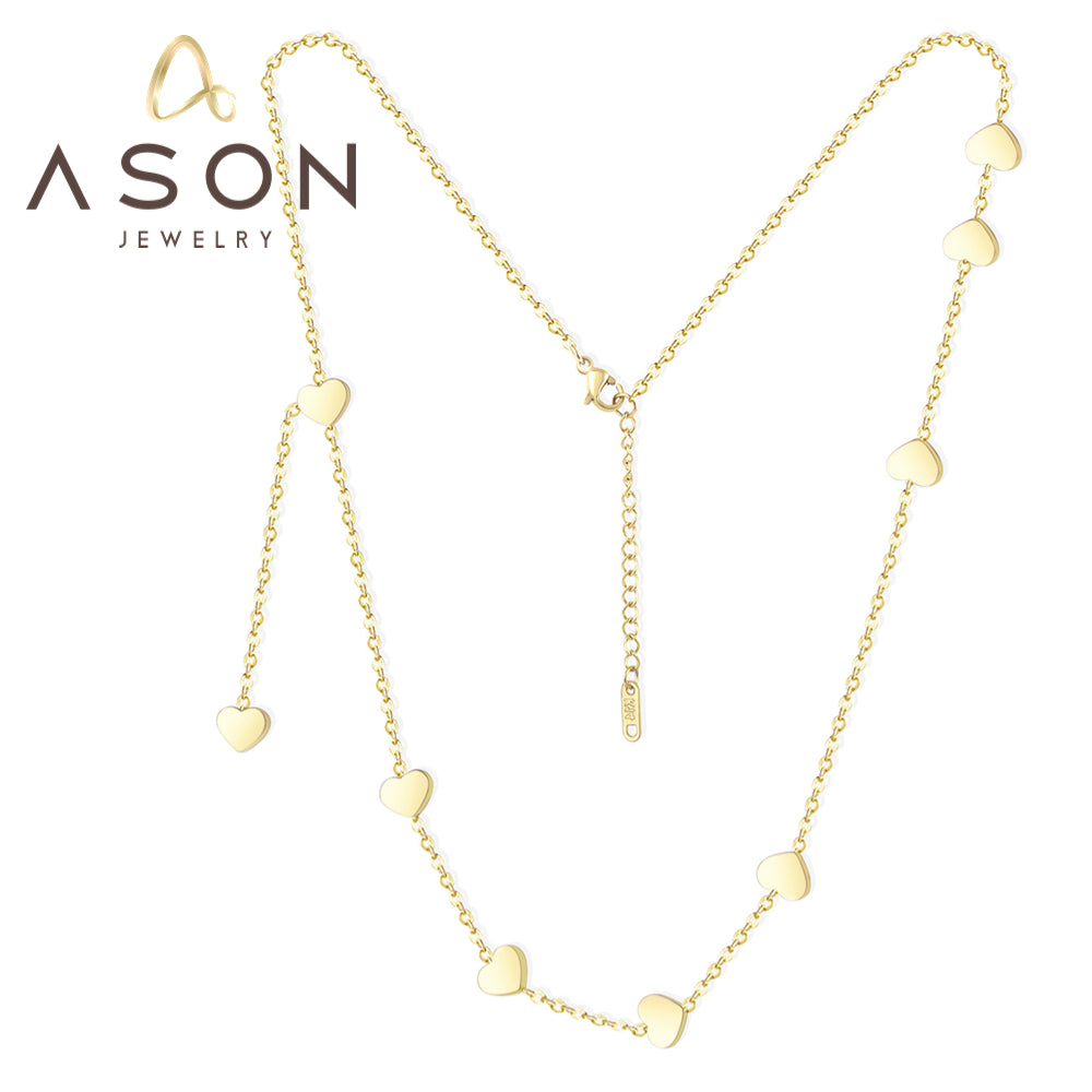 Collar Corazones Minimal | Bañado en Oro 18K