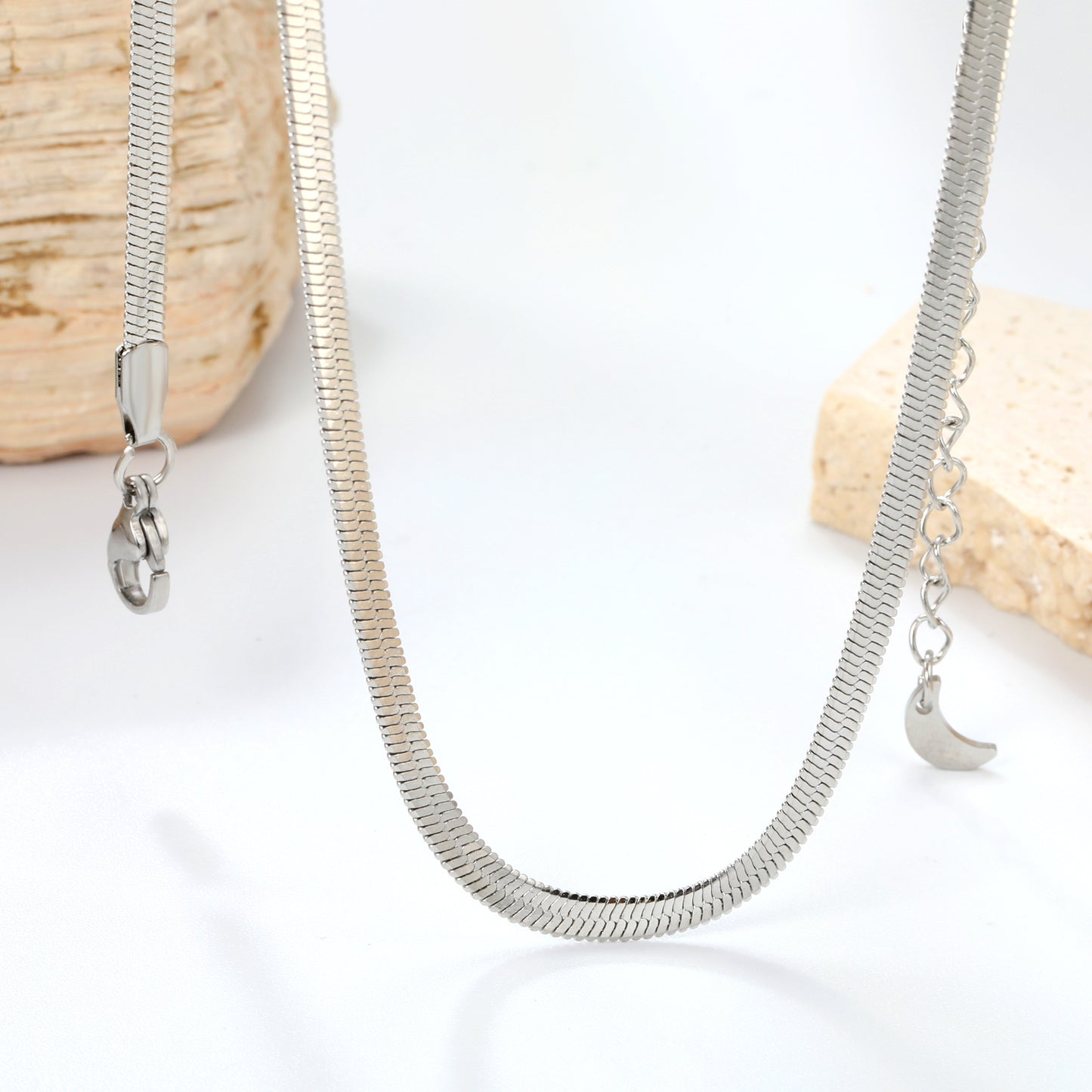 Collar Cadena Italiana en Acero | Bañado en Oro 18K