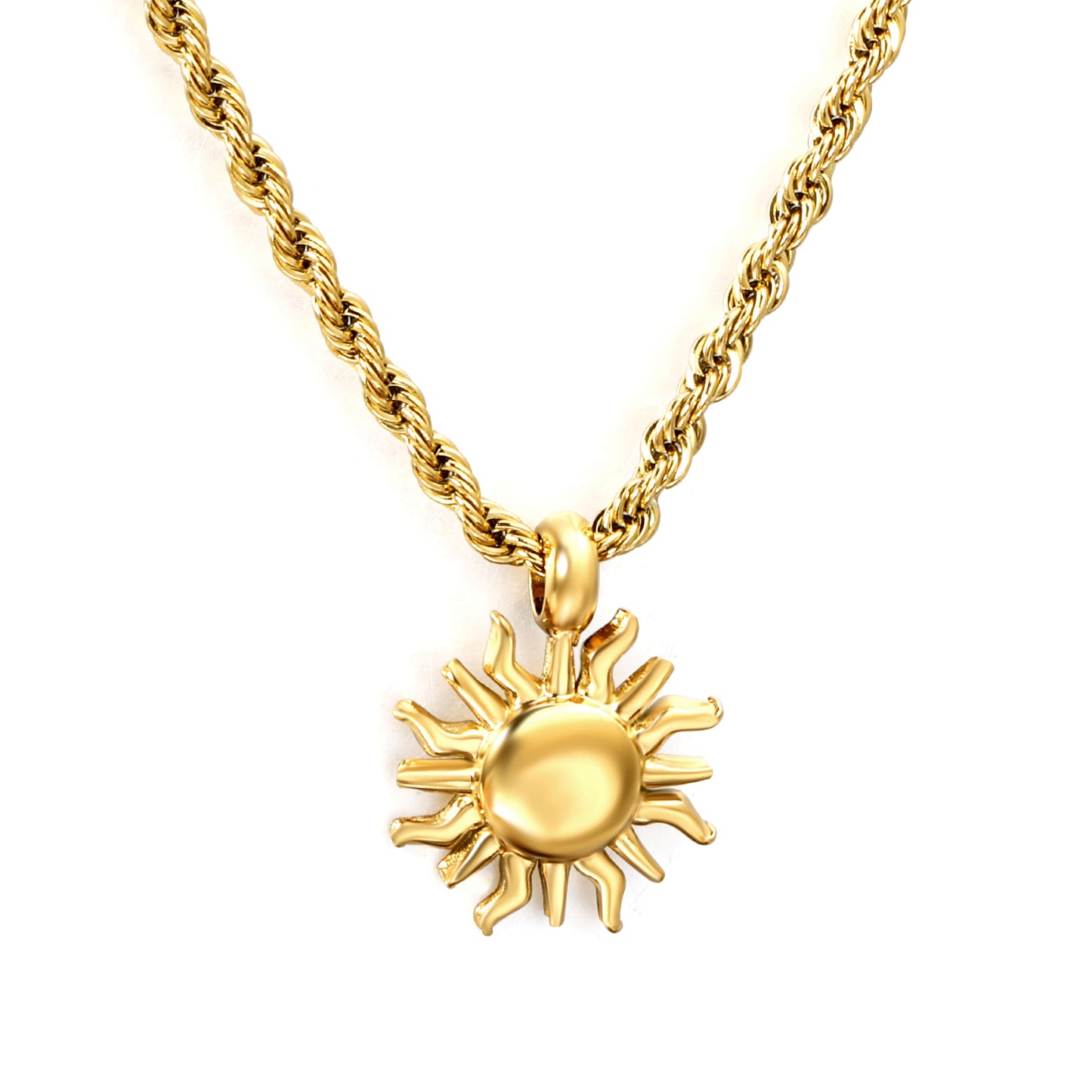 Collar Sol Dorado | Bañado en Oro 18K
