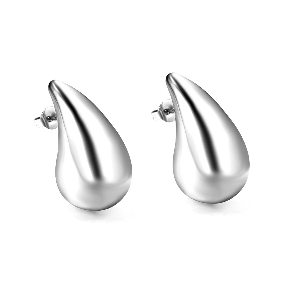 Pendientes Gota Metalizada | Bañado en Oro 18K
