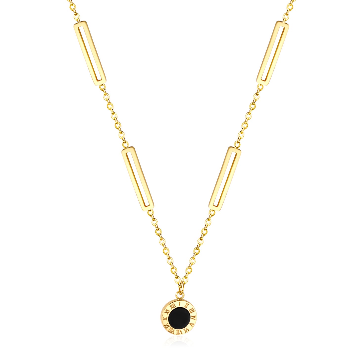 Collar Roma Noire | Bañado en Oro 18K