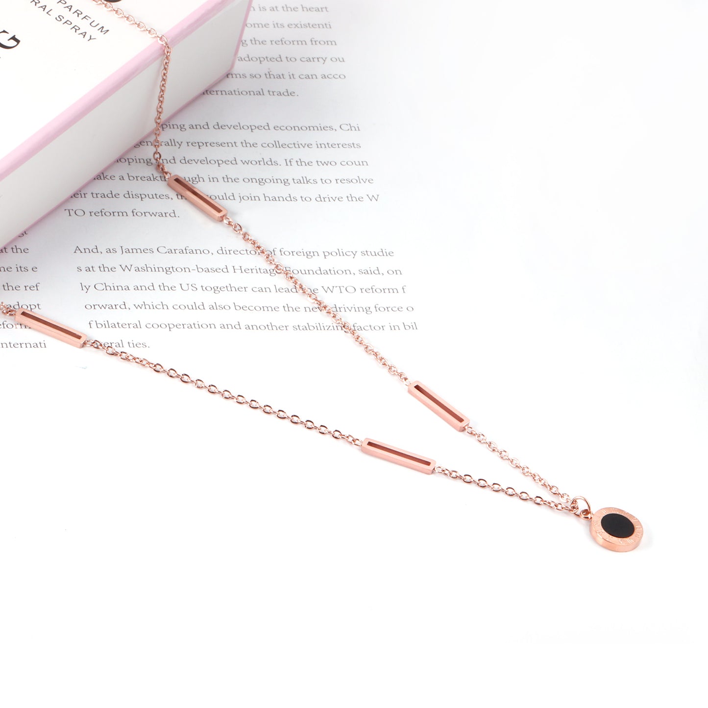 Collar Roma Noire | Bañado en Oro 18K