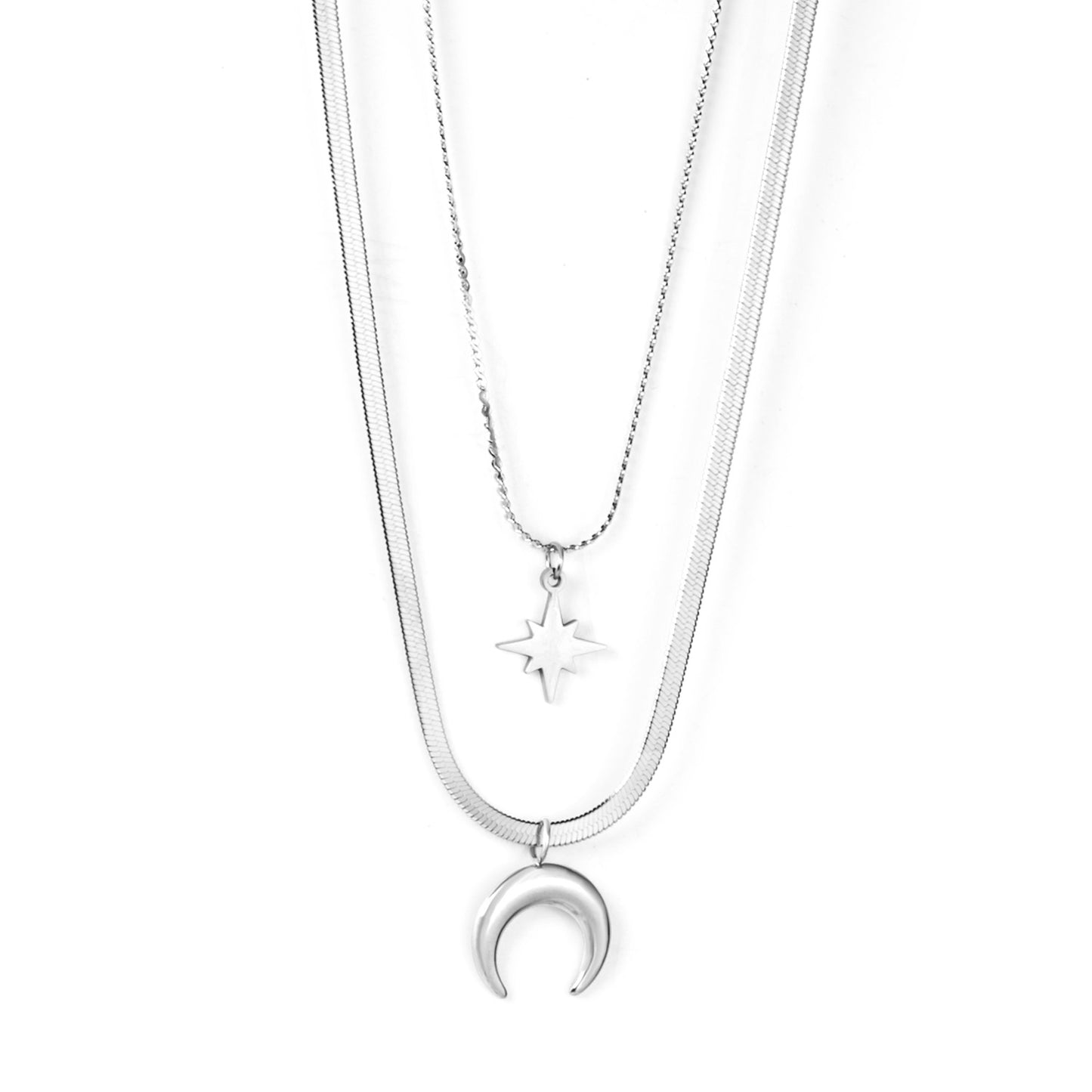 Collar Luna & Estrella | Bañado en Oro 18K