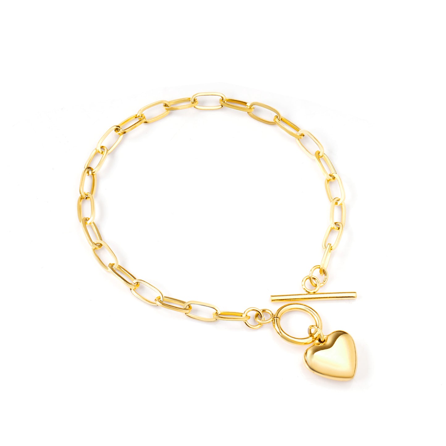 Pulsera Corazón | Bañado en Oro 18K