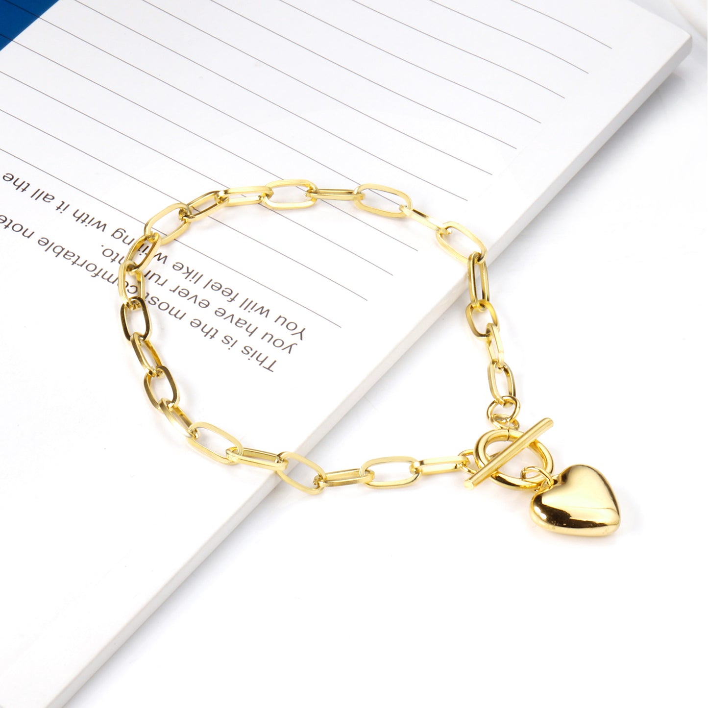 Pulsera Corazón | Bañado en Oro 18K