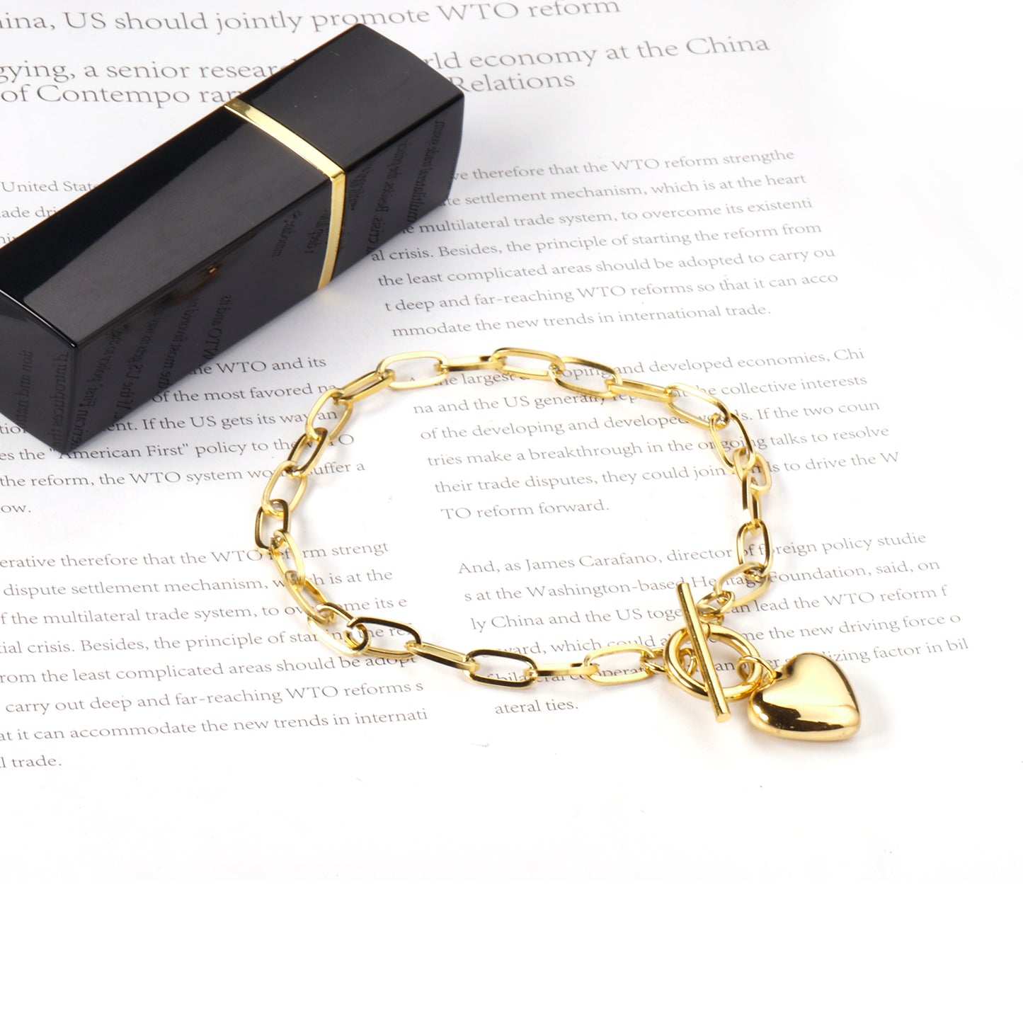 Pulsera Corazón | Bañado en Oro 18K