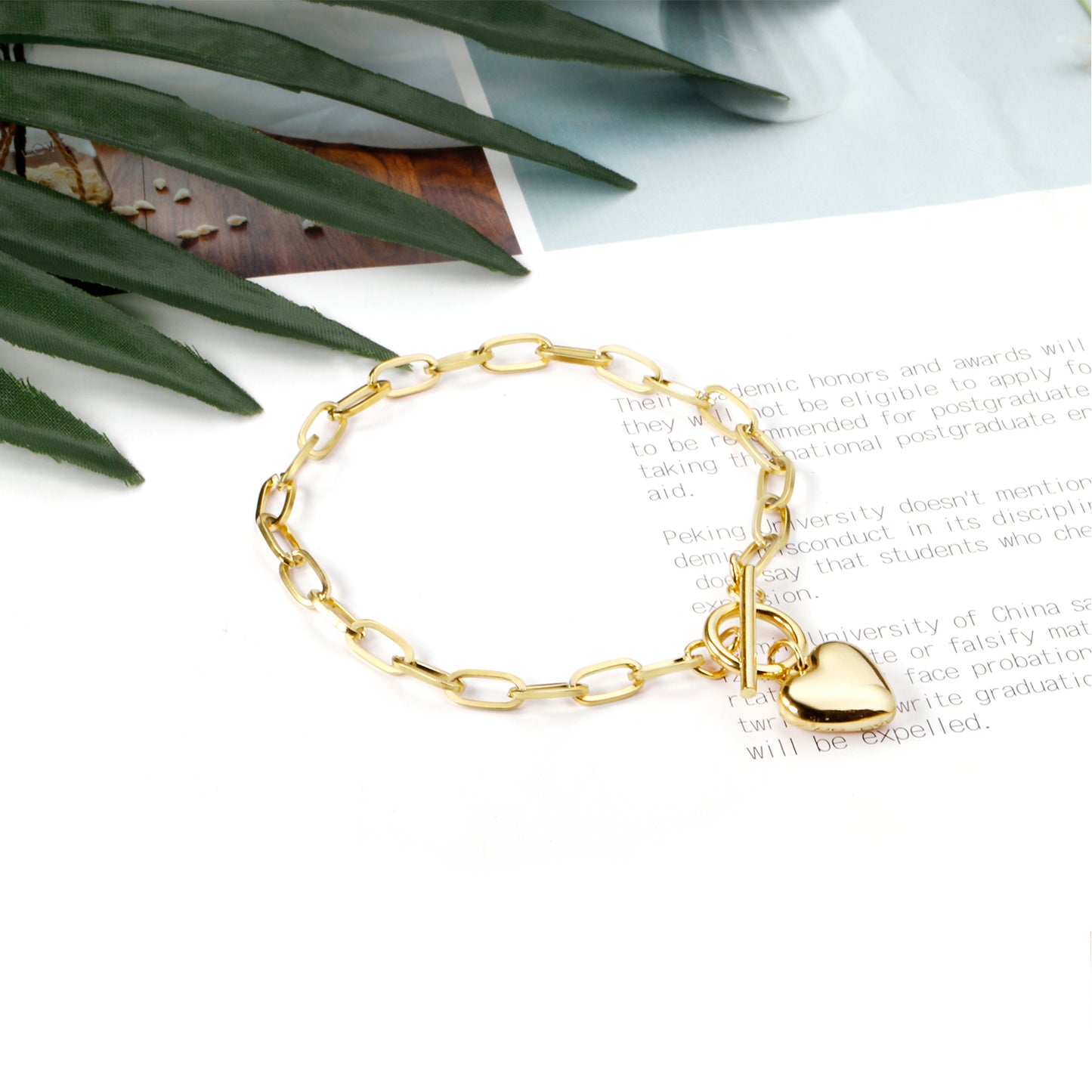 Pulsera Corazón | Bañado en Oro 18K
