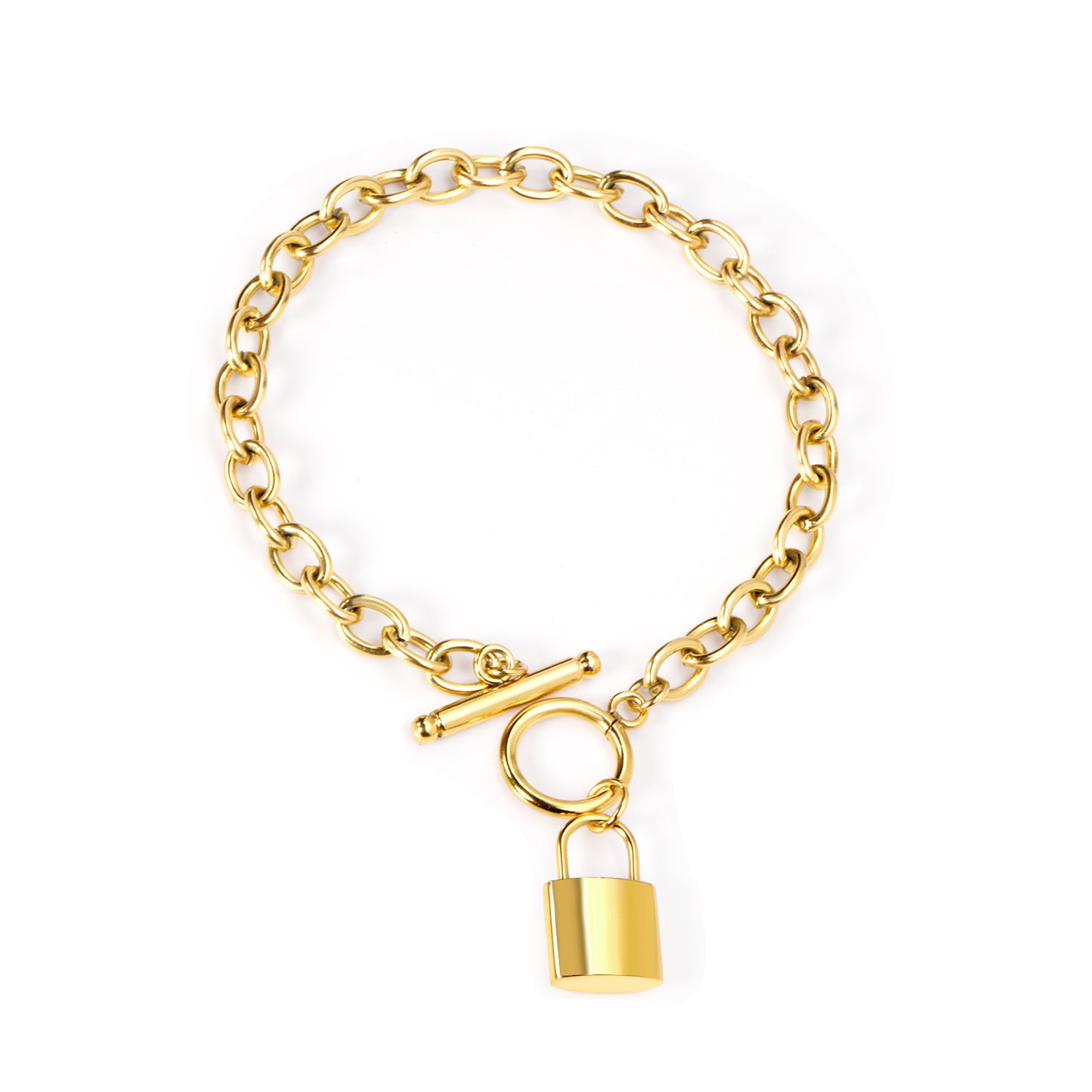 Pulsera Candado  | Bañado en Oro 18K