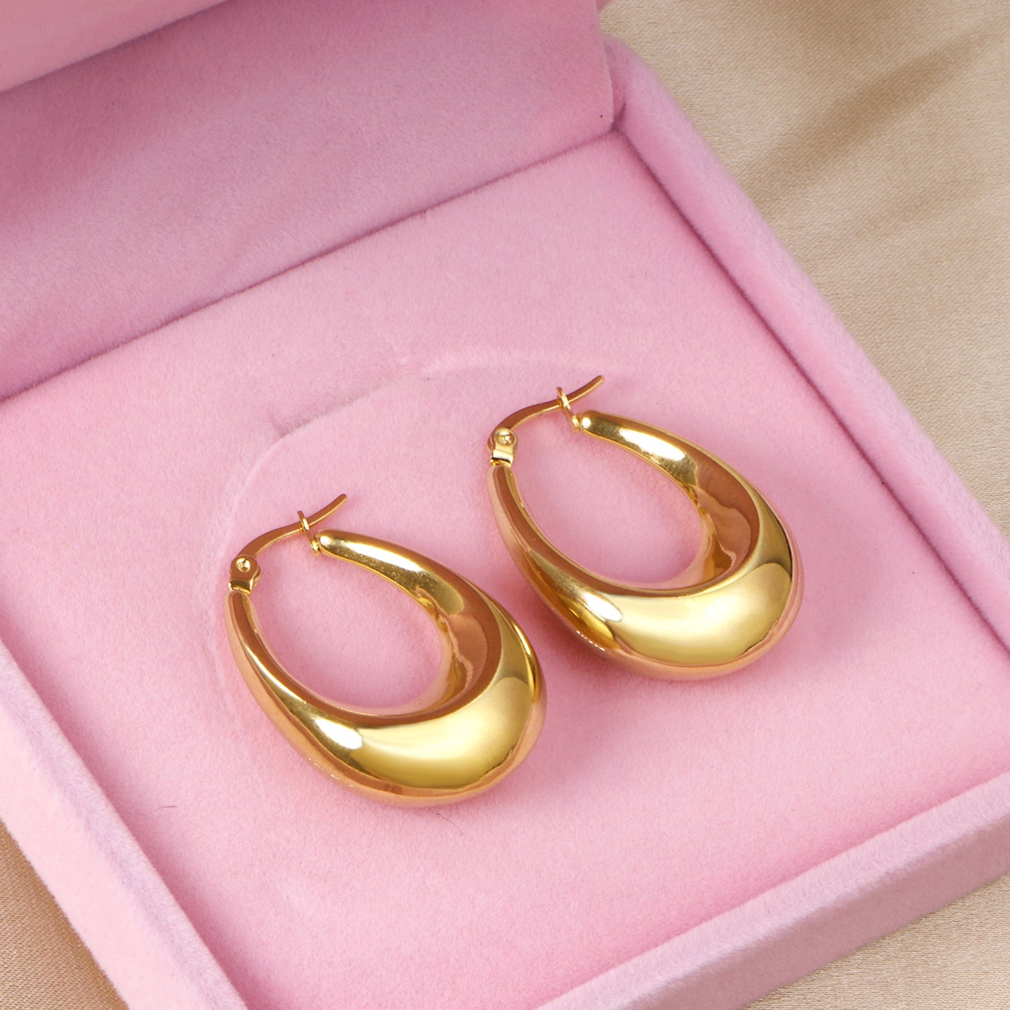 Pendientes Ola | Bañado en Oro 18K