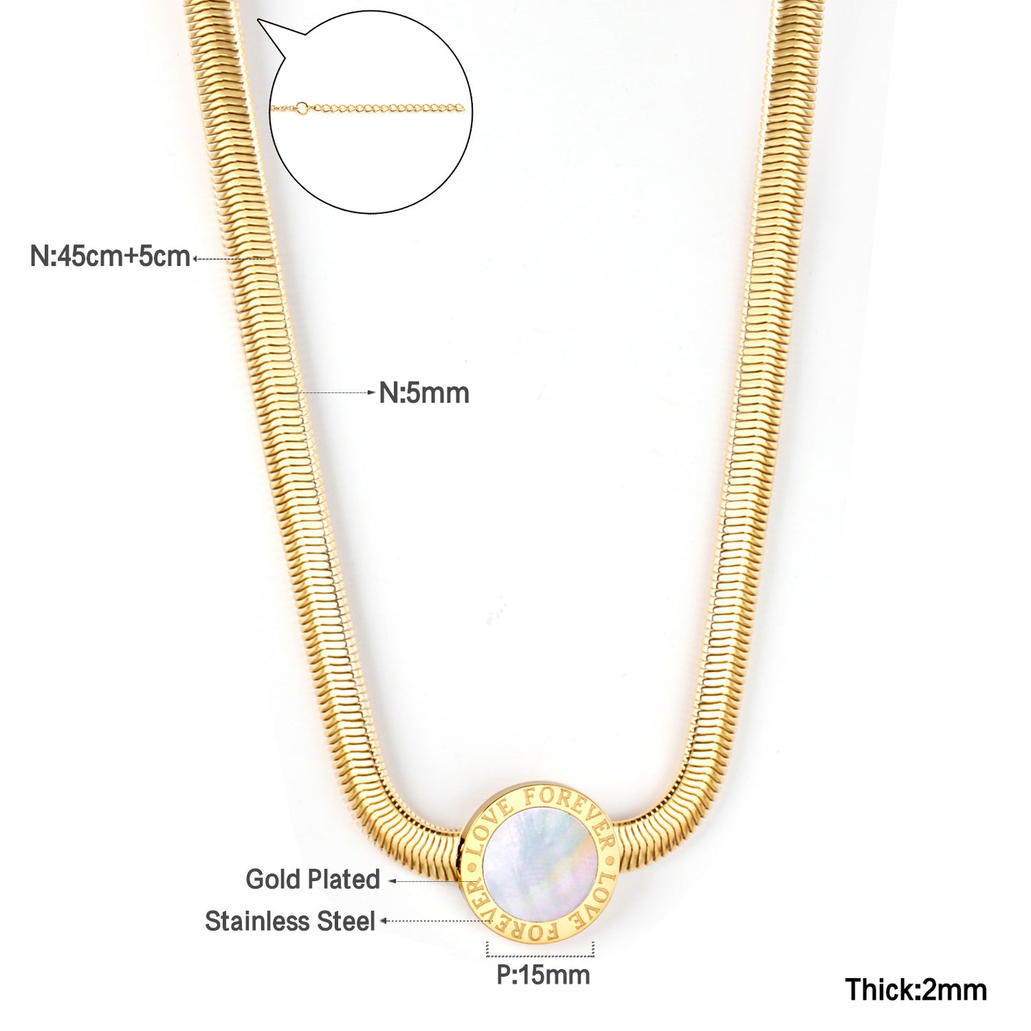 Collar Medalla con Mensaje | Bañado en Oro 18K