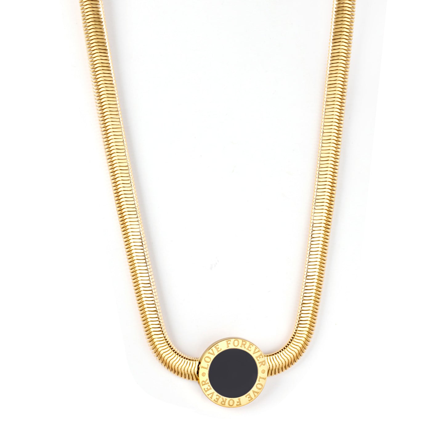 Collar Medalla con Mensaje | Bañado en Oro 18K