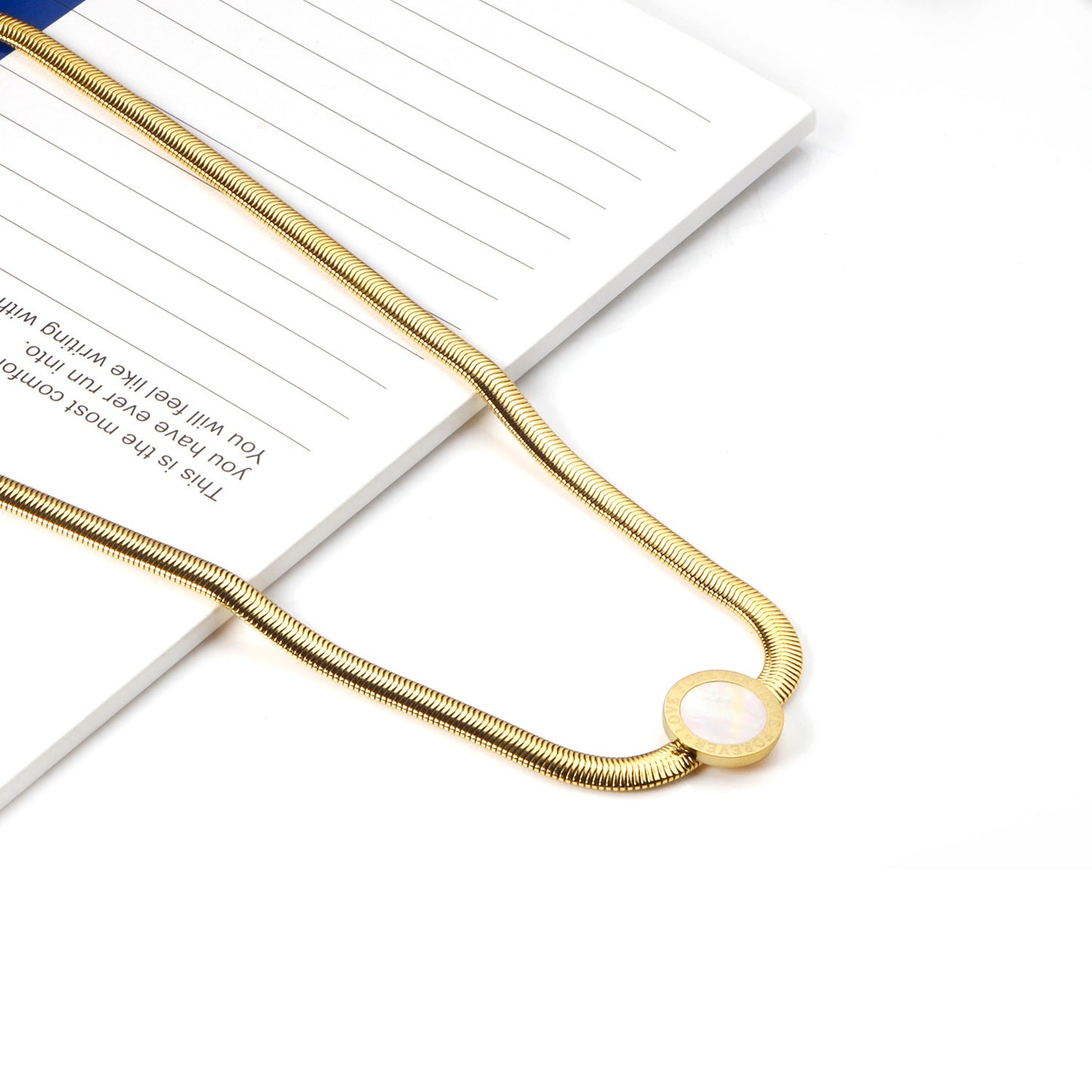 Collar Medalla con Mensaje | Bañado en Oro 18K