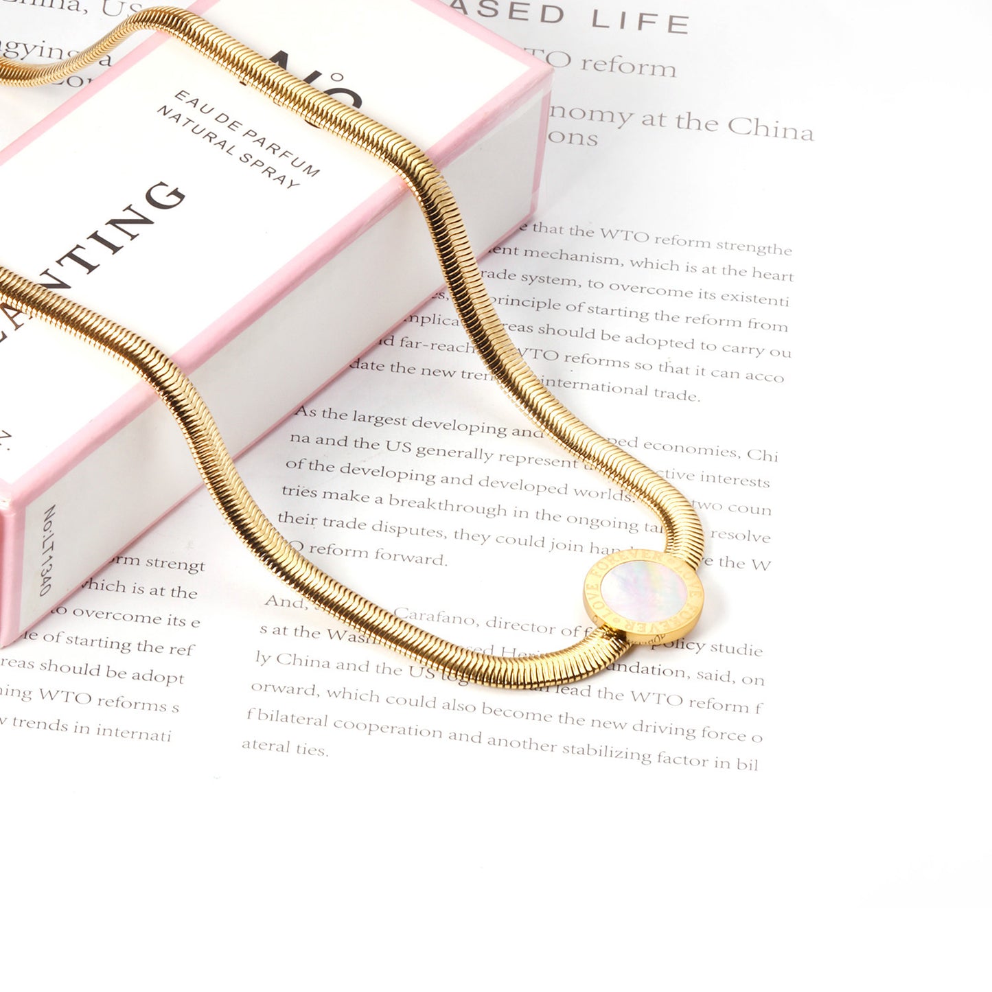Collar Medalla con Mensaje | Bañado en Oro 18K