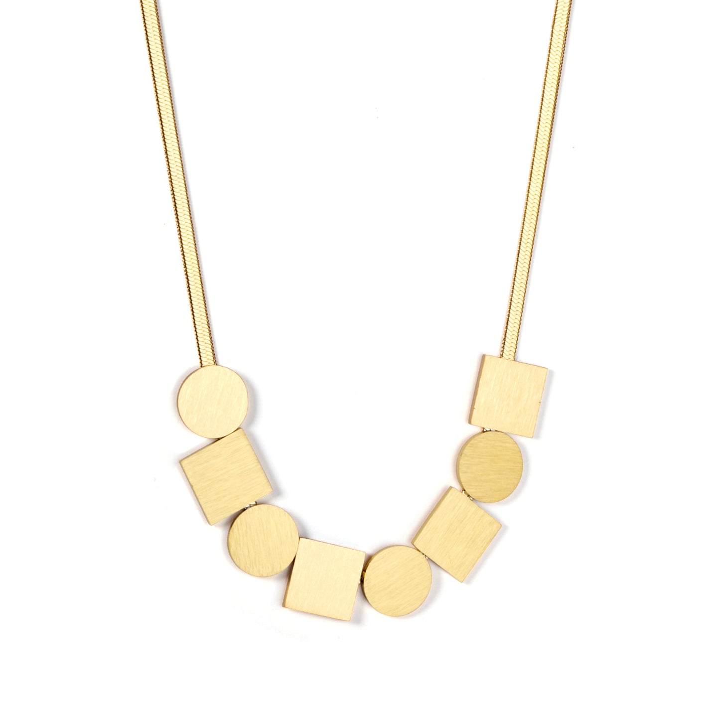 Collar Geométrico Dorado | Bañado en Oro 18K