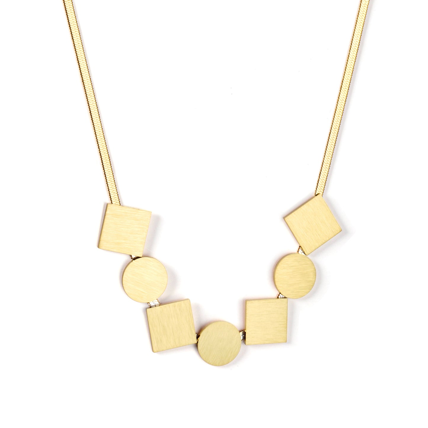 Collar Geométrico Dorado | Bañado en Oro 18K